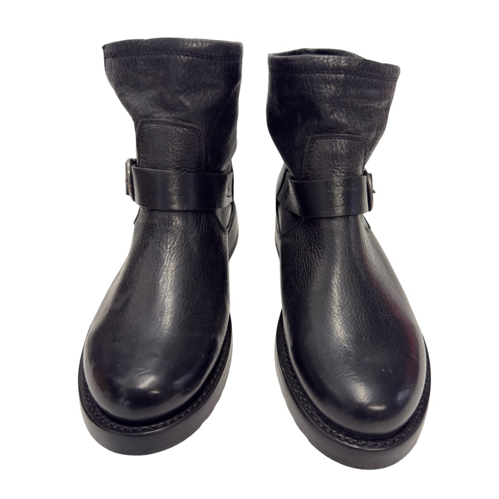 Frye Black Leather Veronica Flex Moto Bootie Size 7.5 NWOT - Picture 3 of 14